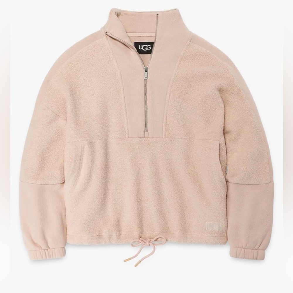 NWT UGG Women's Elana Mixed Half Zip Pullover